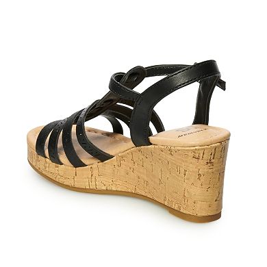 SO® Sunscreen Girls' Platform Wedge Sandals