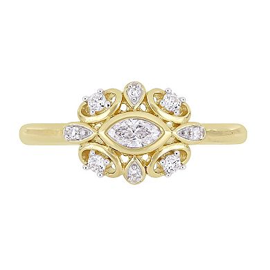 Stella Grace 10k Gold 1/4 Carat T.W. Diamond Ring