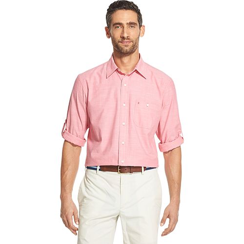 Men's IZOD Saltwater Dockside ClassicFit Chambray ButtonDown Shirt