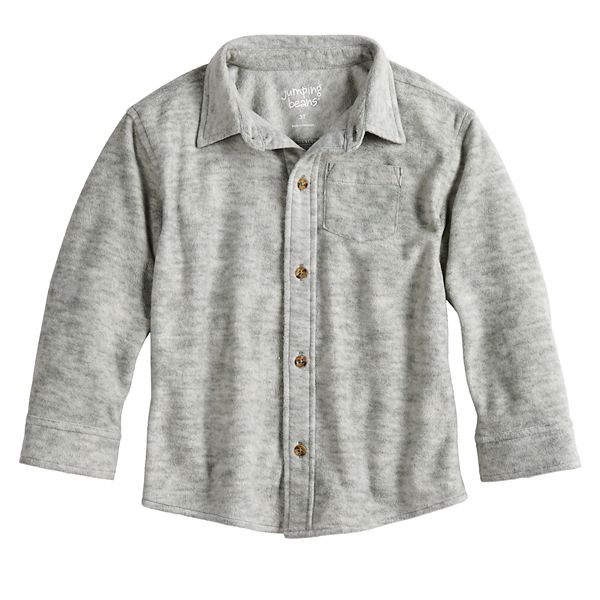 Toddler Boy Jumping Beans Fleece Button Down Shirt