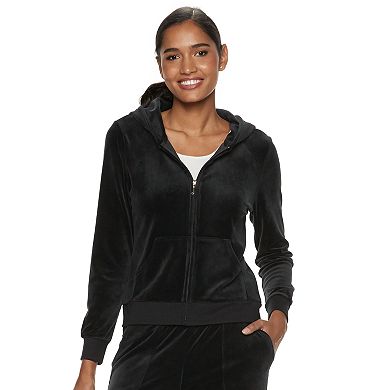 Women's Juicy Couture Graphic Velour Hoodie