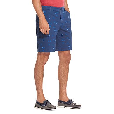 Men's IZOD Saltwater Classic-Fit Patterned Stretch Flat-Front Shorts
