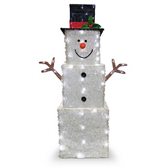 National Tree Company 42" Cool White Snowman Floor Decor