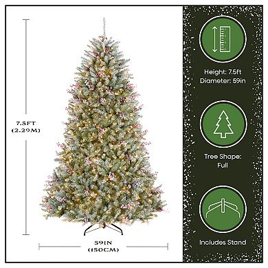 National Tree Company 7.5 ft. Dunhill Fir Artificial Christmas Tree with Clear Lights