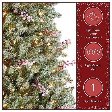 National Tree Company 7.5 ft. Dunhill Fir Artificial Christmas Tree with Clear Lights