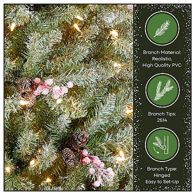 National Tree Company 7.5 ft. Dunhill Fir Artificial Christmas Tree with Clear Lights