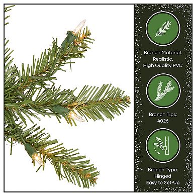 National Tree Co. 9 ft. Dunhill Fir Artificial Christmas Tree with Clear Lights