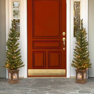 National Christmas Tree 4' Lehigh Valley Pine Entrance Trees Set