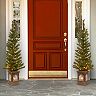 National Christmas Tree 4' Lehigh Valley Pine Entrance Trees Set