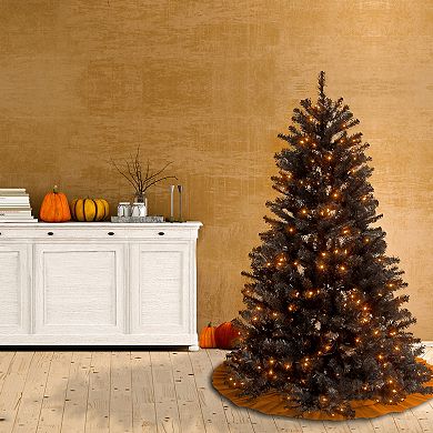 National Tree Company 4 1/2" North Valley Black Spruce Hinged Tree with 200 Clear Lights