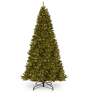 National Tree Company 12 North Valley Spruce Hinged Artificial Christmas Tree With Clear Lights