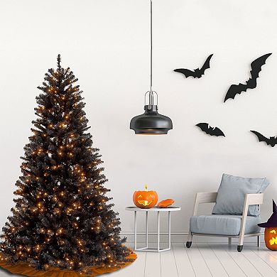 National Tree Co. 7 ft. North Valley Black Spruce Artificial Christmas Tree with Clear Lights