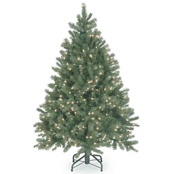 National Tree Co. 4.5 ft. Downswept Douglas Blue Fir Artificial Christmas Tree with Clear Lights