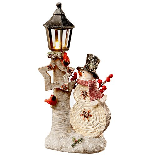 National Christmas Tree 12 Snowman And Lamppost Table Decor