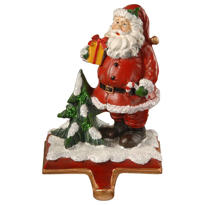 National Tree Company 6.5 Santa Stocking Holder, Red
