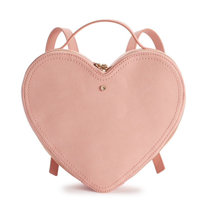 LC Lauren Conrad Heart Backpack, Light Pink