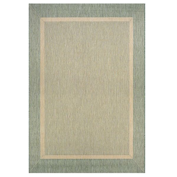 Couristan Recife Stria Texture Framed Solid Indoor Outdoor Rug