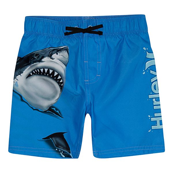 Toddler Boy Shark Attack Pull-On Board Shorts