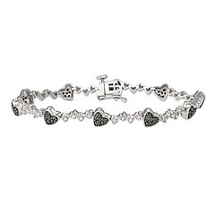 Kohl's sterling silver heart bracelet deals