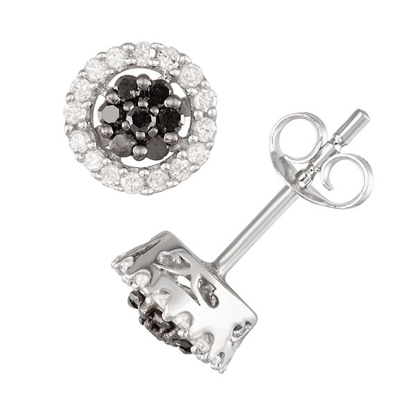 Kohls black diamond 2025 stud earrings