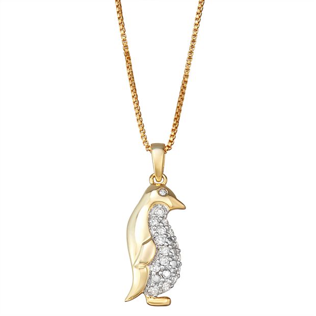 Penguin sale pendant gold