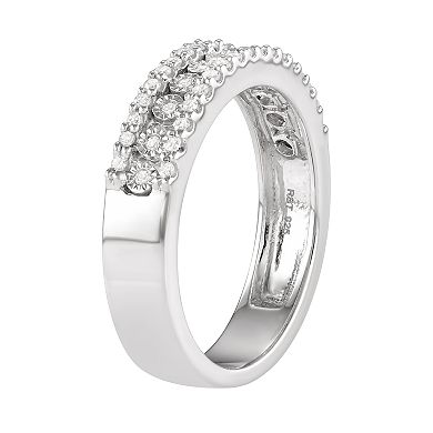 Sterling Silver 1/4 Carat T.W. Diamond Ring