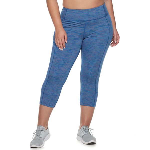 Plus Size Tek Gear® SpaceDye Capri Leggings