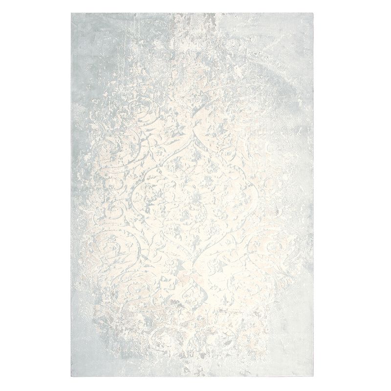 Rizzy Home Emma Vine Scroll Distressed Rug, Beig/Green, 8X10 Ft