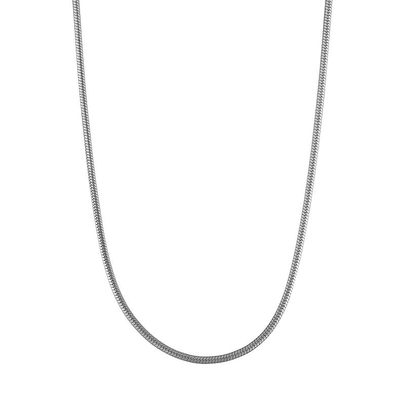 14k Gold Snake Chain Necklace, Womens, Size: 24, White