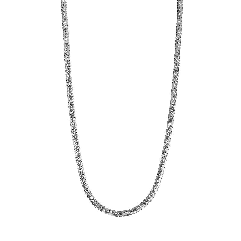 14k Gold Herringbone Chain Necklace, Womens, Size: 18, White