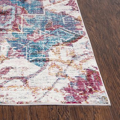 Rizzy Home Princeton Jewel Tone Medallion Rug
