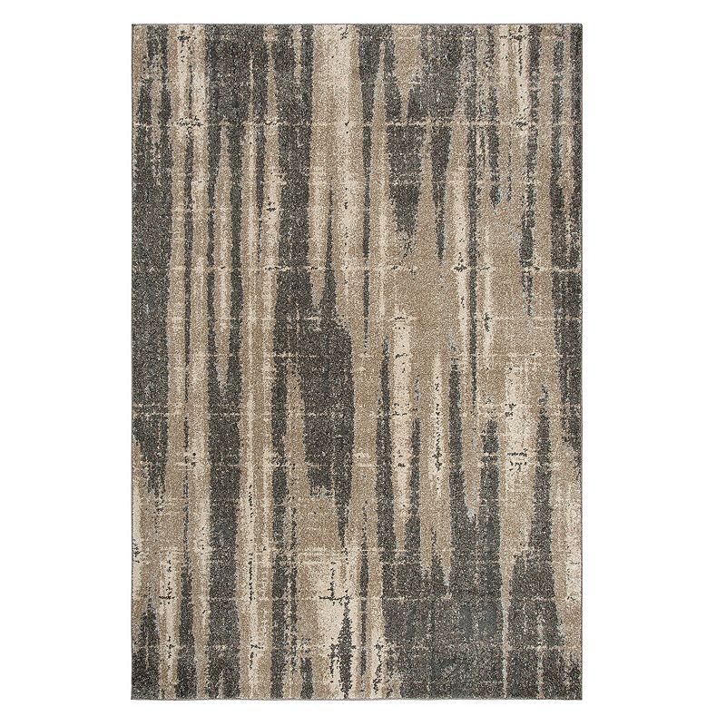 Rizzy Home Leah Abstract Striped Rug, Beig/Green, 8X10 Ft