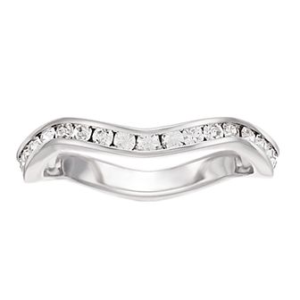 Traditions Jewelry Company Crystal Birthstone Stackable Wave Ring