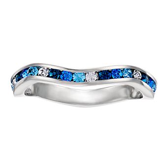 Traditions Jewelry Company Multicolor Crystal Wave Ring