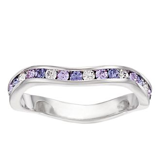 Traditions Jewelry Company Multicolor Crystal Wave Ring