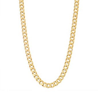 Giorgio di Vicenza Men's Sterling Silver Cuban Curb Chain Necklace