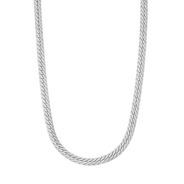 Silver herringbone chains dell km7120w