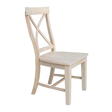 International Concepts Creekside X-Back Dining Chair 2-piece Set