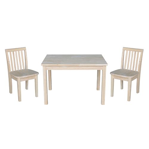 Kids International Concepts Unfinished Dining Table Chair 3
