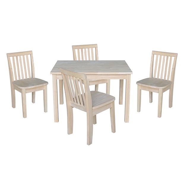 Unfinished kitchen table discount chairs