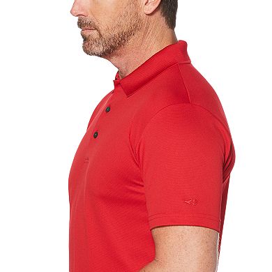 Men's Grand Slam Off Course Classic-Fit Textured Pebble Solid Golf Polo