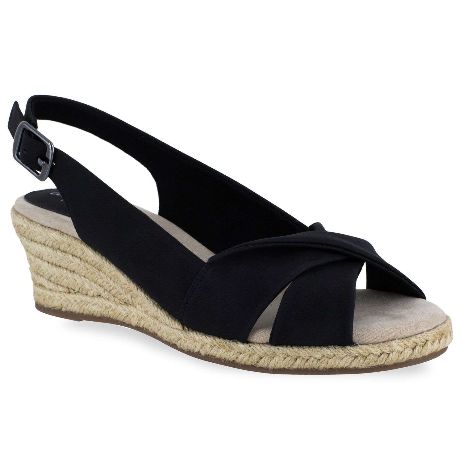 kohls black wedges