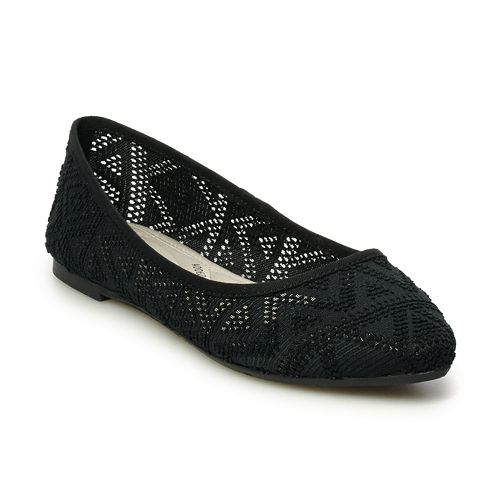 SO® Hitide Women's Pointed Toe Ballet Flats