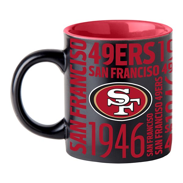 Boelter San Francisco 49ers Matte Black Coffee Mug