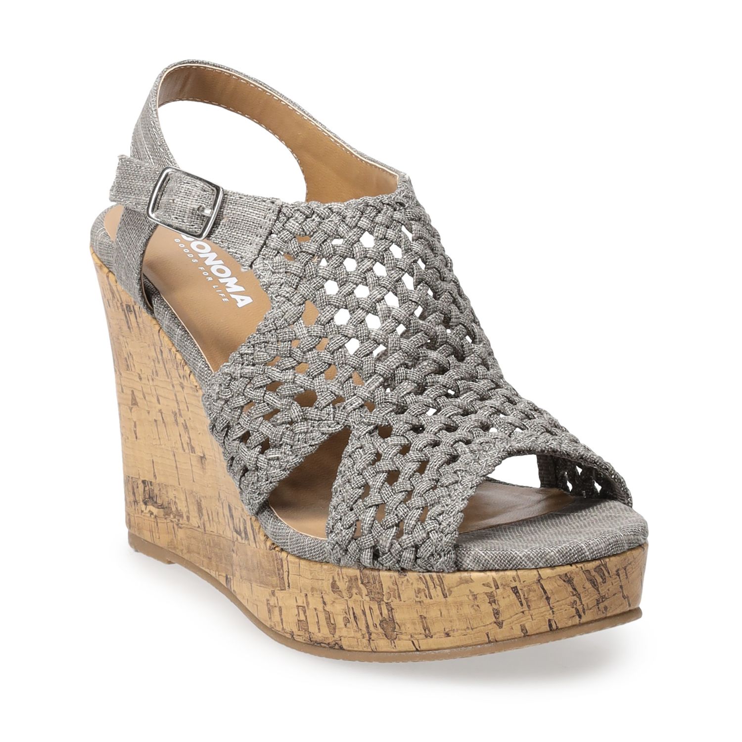 gray wedge heels