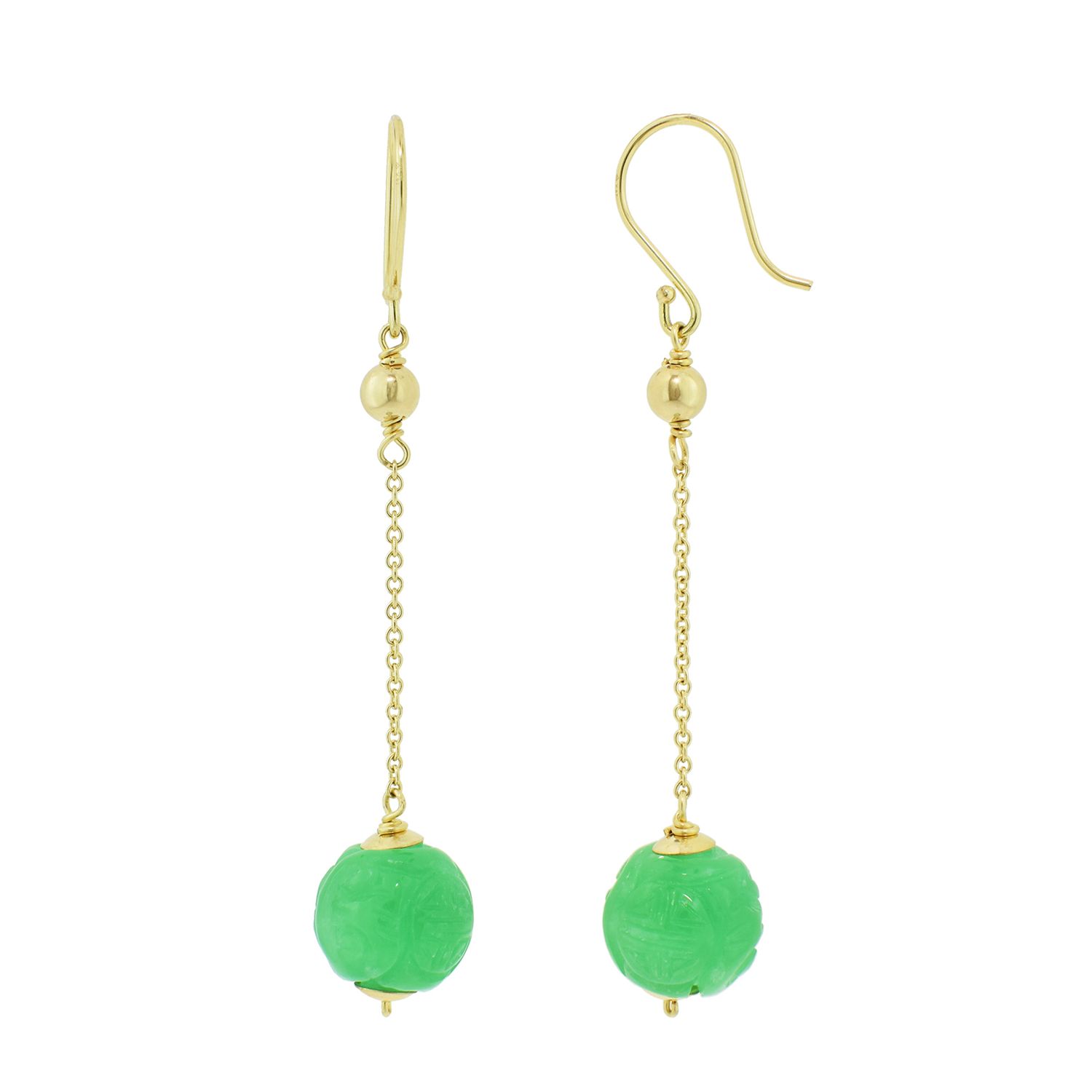 jade pendant earrings