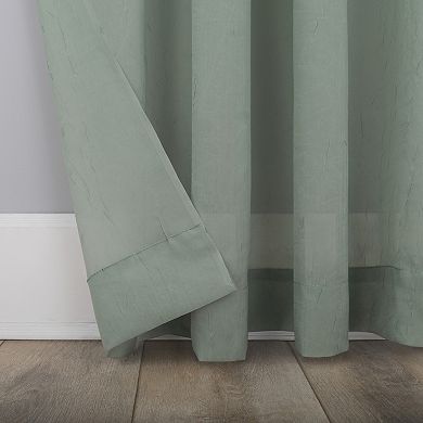 No. 918 Erica Crushed Sheer Voile Rod Pocket Window Curtain