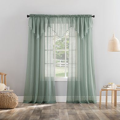 No. 918 Erica Crushed Sheer Voile Rod Pocket Window Curtain