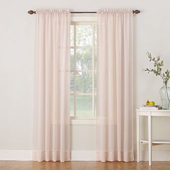 No. 918 Erica Crushed Sheer Voile Rod Pocket Window Curtain