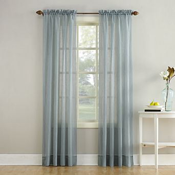 No. 918 Erica Crushed Sheer Voile Rod Pocket Window Curtain